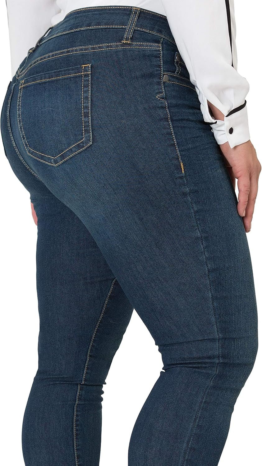 Plus Size Women'S Midrise Skinny Jeans