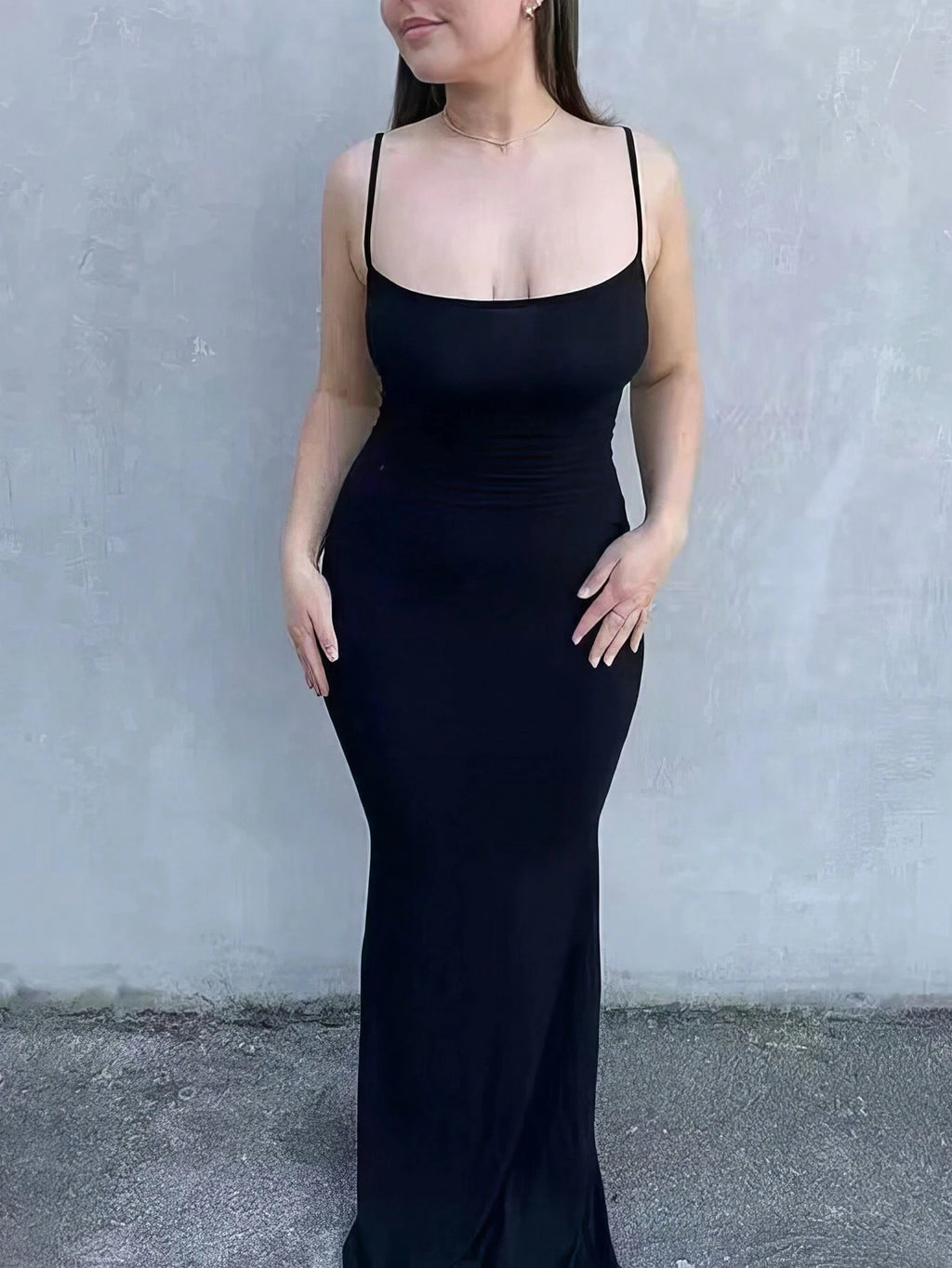 INAWLY Solva Women'S Solid Color Mermaid Tail Cami Dress Sexy Dress